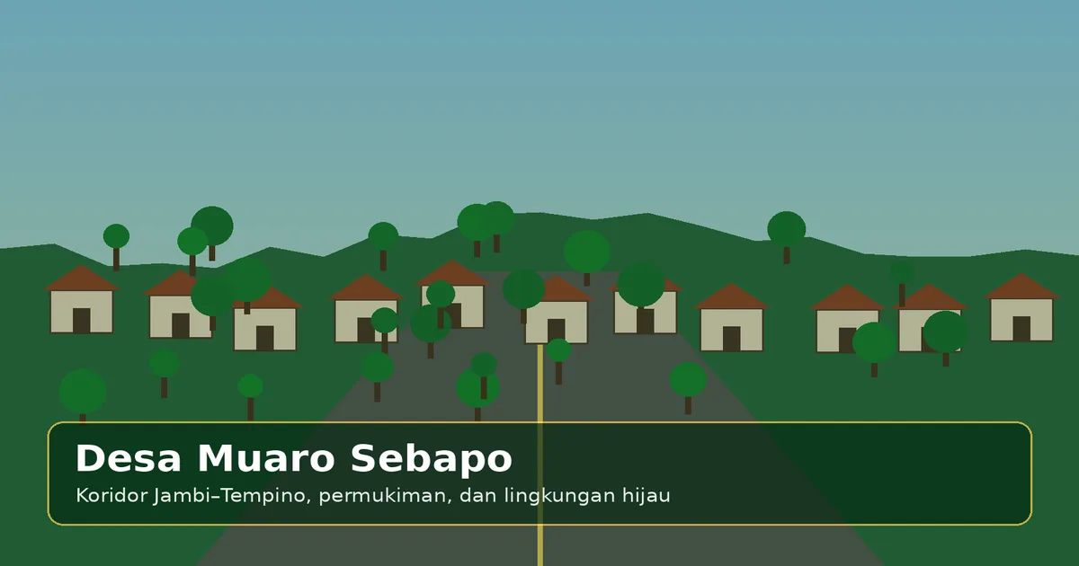 Ilustrasi lingkungan Desa Muaro Sebapo
